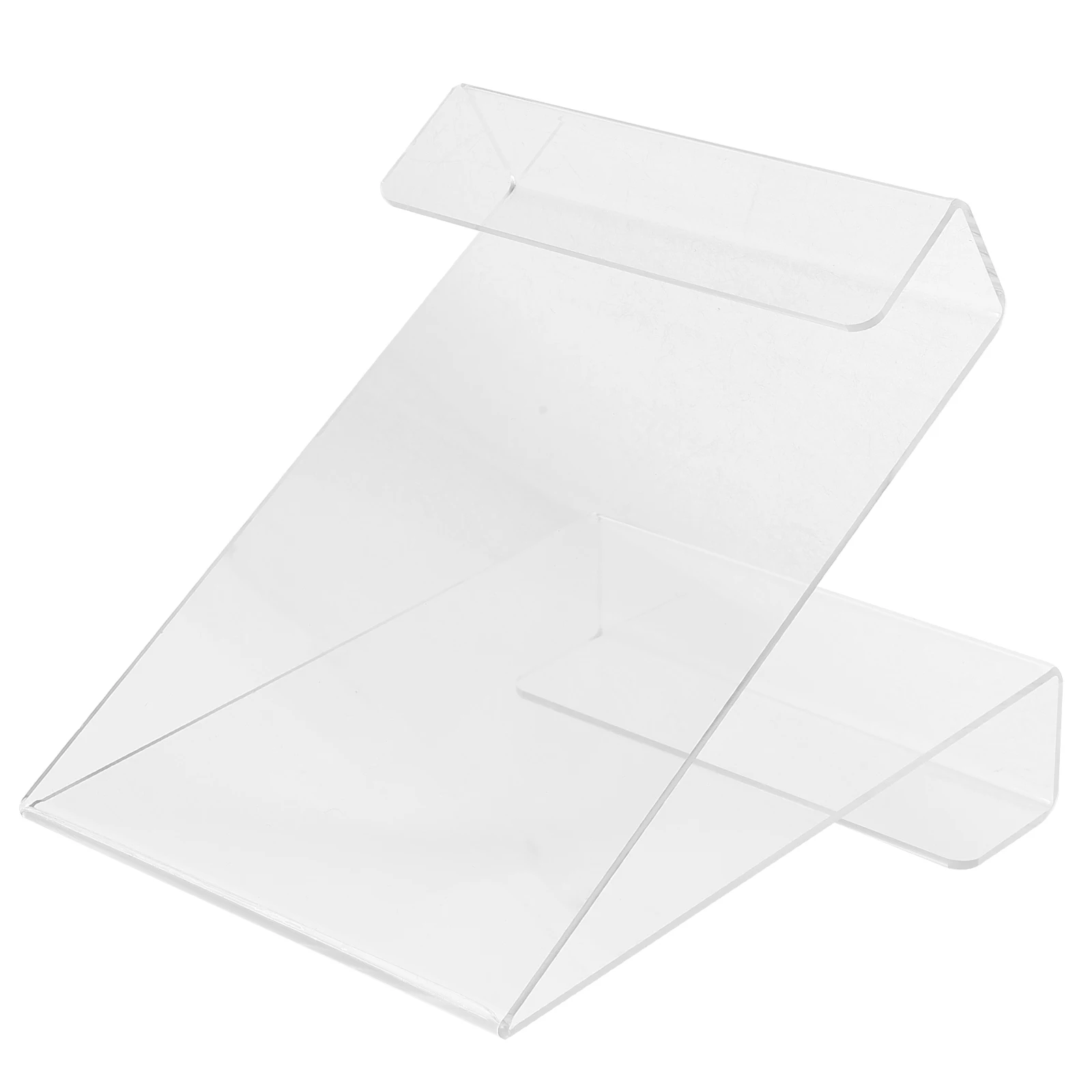

Transparent Bookshelf Stand Holder Double Sided Display Acrylic Stands Clear Library Book Display Rack Album Card Holder