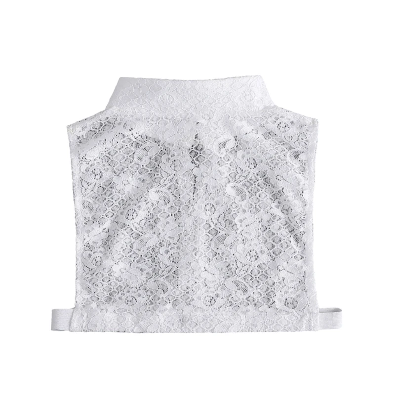 

Lace Floral Collar Elegant Button Blouse Collar Elegant Tulle Shawl Dropship