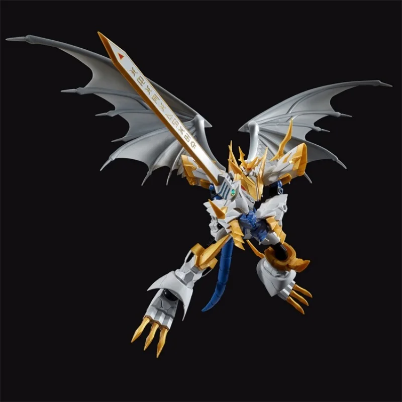 Spot Genuine Bandai Figurerisefrs Digimon Emperor Dragon Beast Paladin Form White Emperor Pvc Hand Toy Model Gift