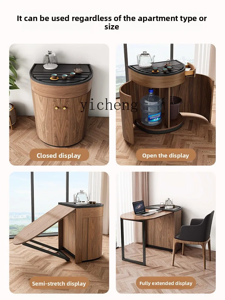 

LSL Balcony Folding Kung Fu Tea Table Desk Combo Dual-use Household Multi-functional Small Tea Table