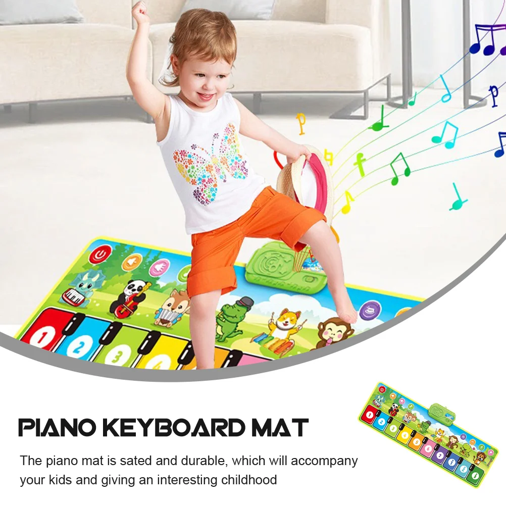 Kids Musical Mat Piano Keyboard Dance Floor Carpet Blanket Early Education Toy crawling game mat multifunctional carpet