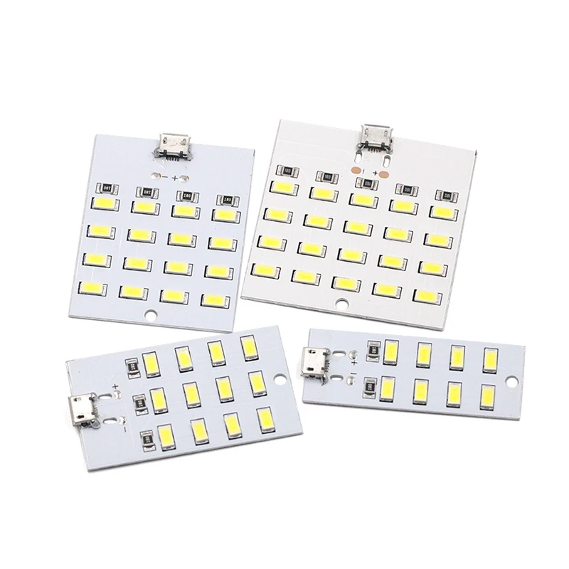 high quality 5730 smd 5V 430mA~470mA White Mirco Usb 5730 LED lighting panel USB mobile light Emergency light night light