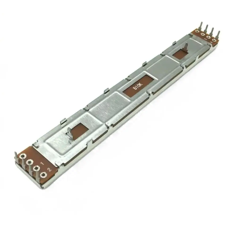 1Pcs B10K Mixer Fader 128mm Straight Sliding Linear Fader Slider 8-Pin T-Handle Plastic Sliding Fader for Behringer X32 Mixer
