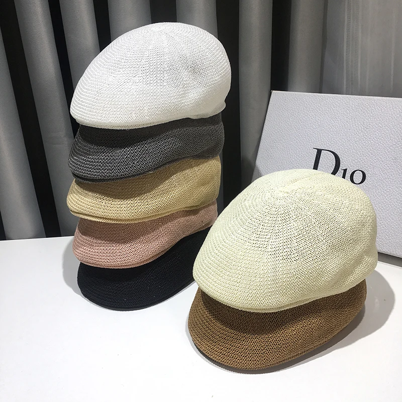 Sombrero de paja con protección UV para hombre y mujer, visera para el sol, playa, verano, 2023