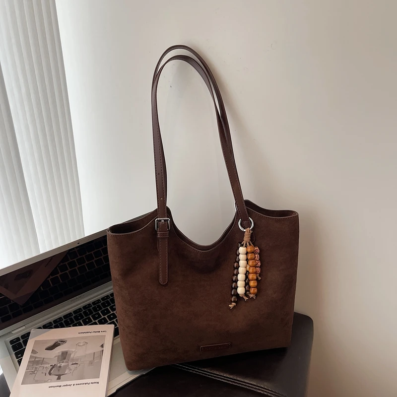 

Zipper Tote Bags Casual Large Capacity Commute High Quality 2025 Simple Versatile Sewing Thread Women's Shoulder Bags