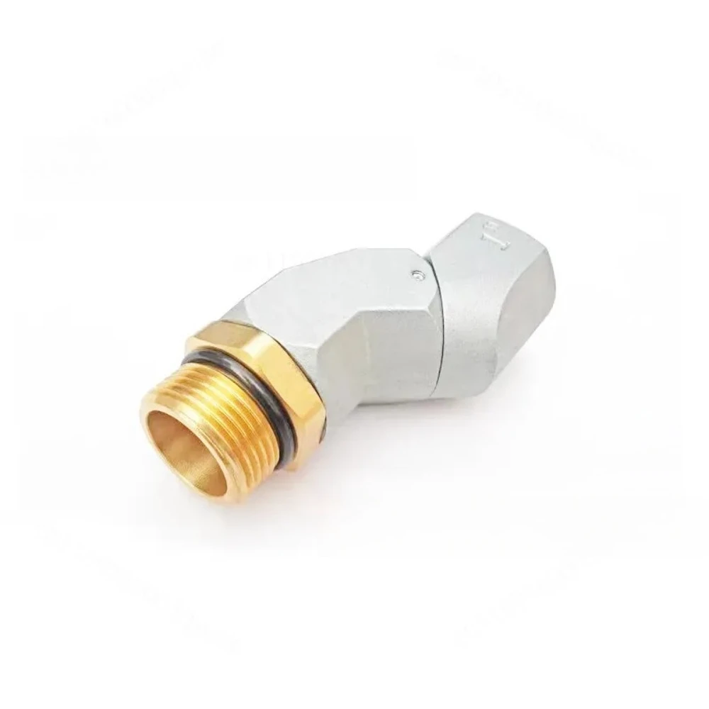 Fuel Gun Universal Connector 3/4, for Hose Connector 6 Points 1 Inch 360 Degree Rotating Elbow Brass Movable