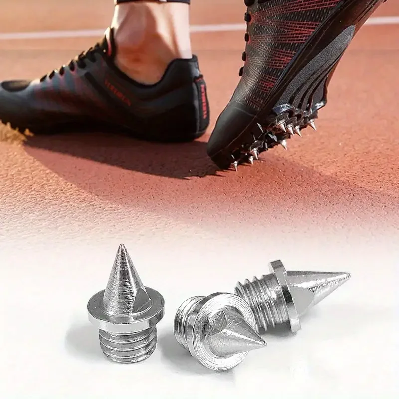 60 Pcs Running Shoes Spikes Professional Steel Spikes Athletics Shoes Spikes for Competition and Examination (with Spike Driver)