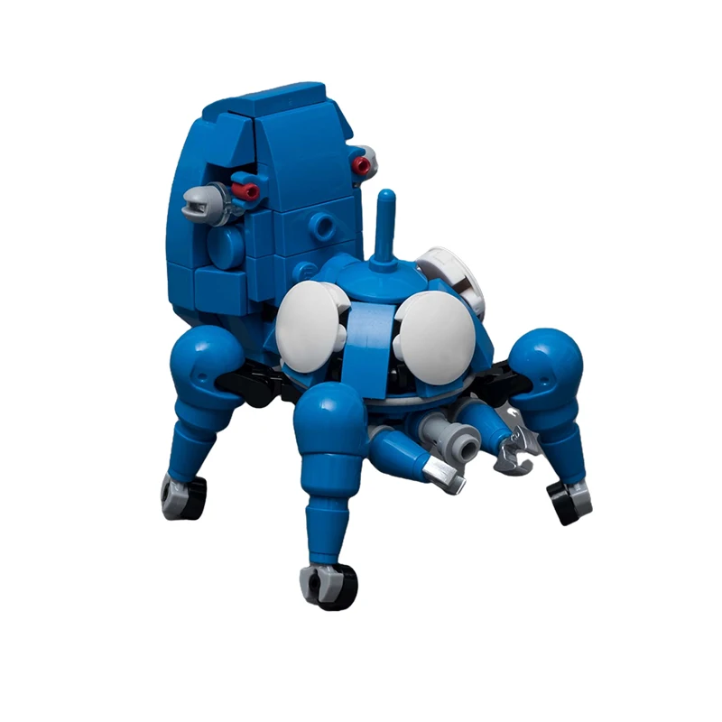 Blue Slideable Deformation Tachikoma Chariot for Anime Ghost in the Shell Building Blocks Set Intelligent Robot Toys Child Gifts