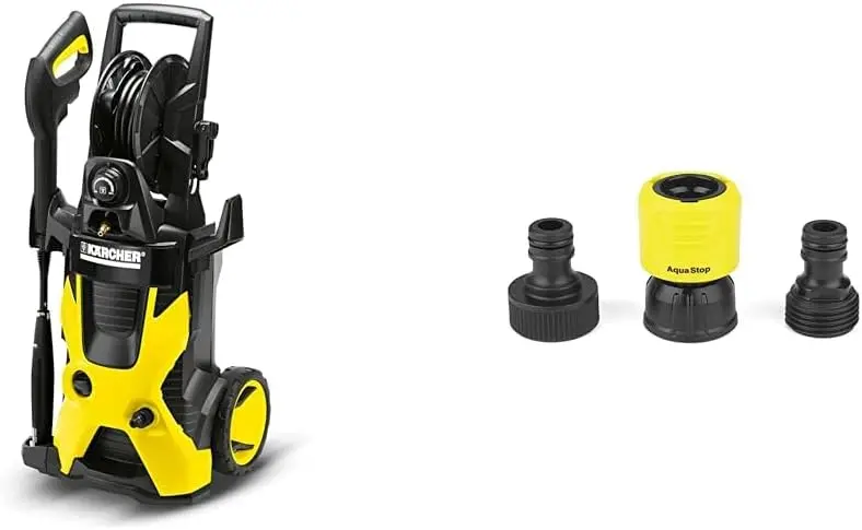 

Kärcher 2000 PSI Electric Pressure Washer, Vario Power & Dirtblaster Wands, Pressurized Hose Reel, 1.4 GPM, Yellow/Black