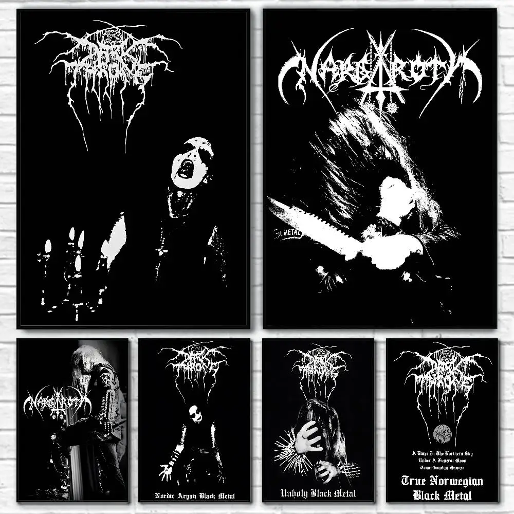 1pc DARKTHRONE True Norwegian Poster Sticker Print Waterproof Wall Art For Living Room Bedroom Home Decor