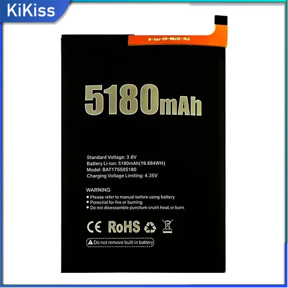 

Mobile Phone Battery 5180Mah For Doogee S50 BAT17S505180 High Performance