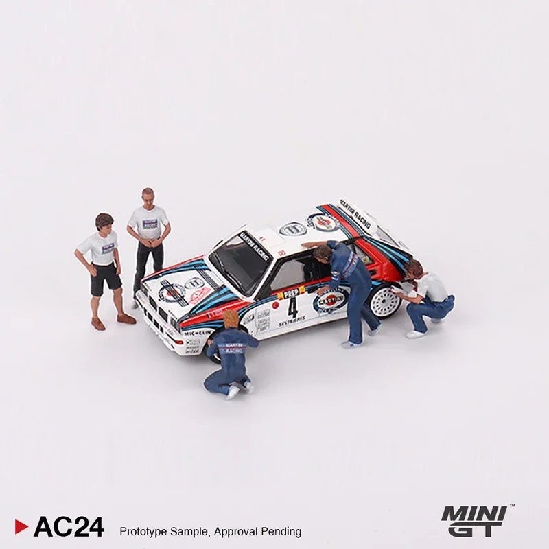 MINI GT 1:64 figurki z żywicy wyścigowej do kolekcji modeli samochodów