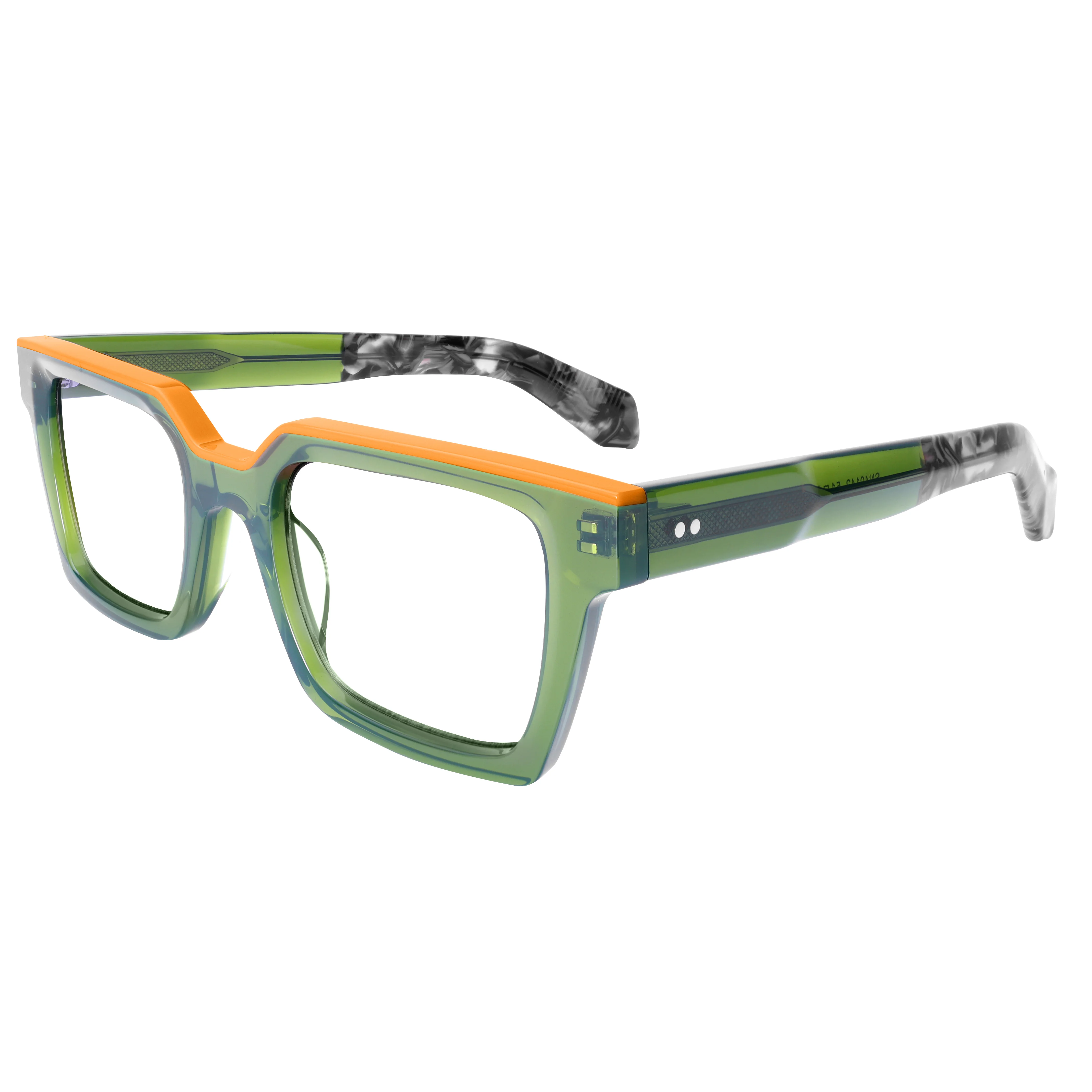 Oversized Glasses for Women Men Thick Acetate Frame Wide Top Clear Lenses Prescription Ready Trendy Style