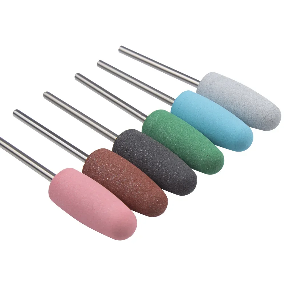 10pcs  24.4*10mm 610 Resin base dental polishing burs kits Rubber polishers burs Silicone Grinding Heads