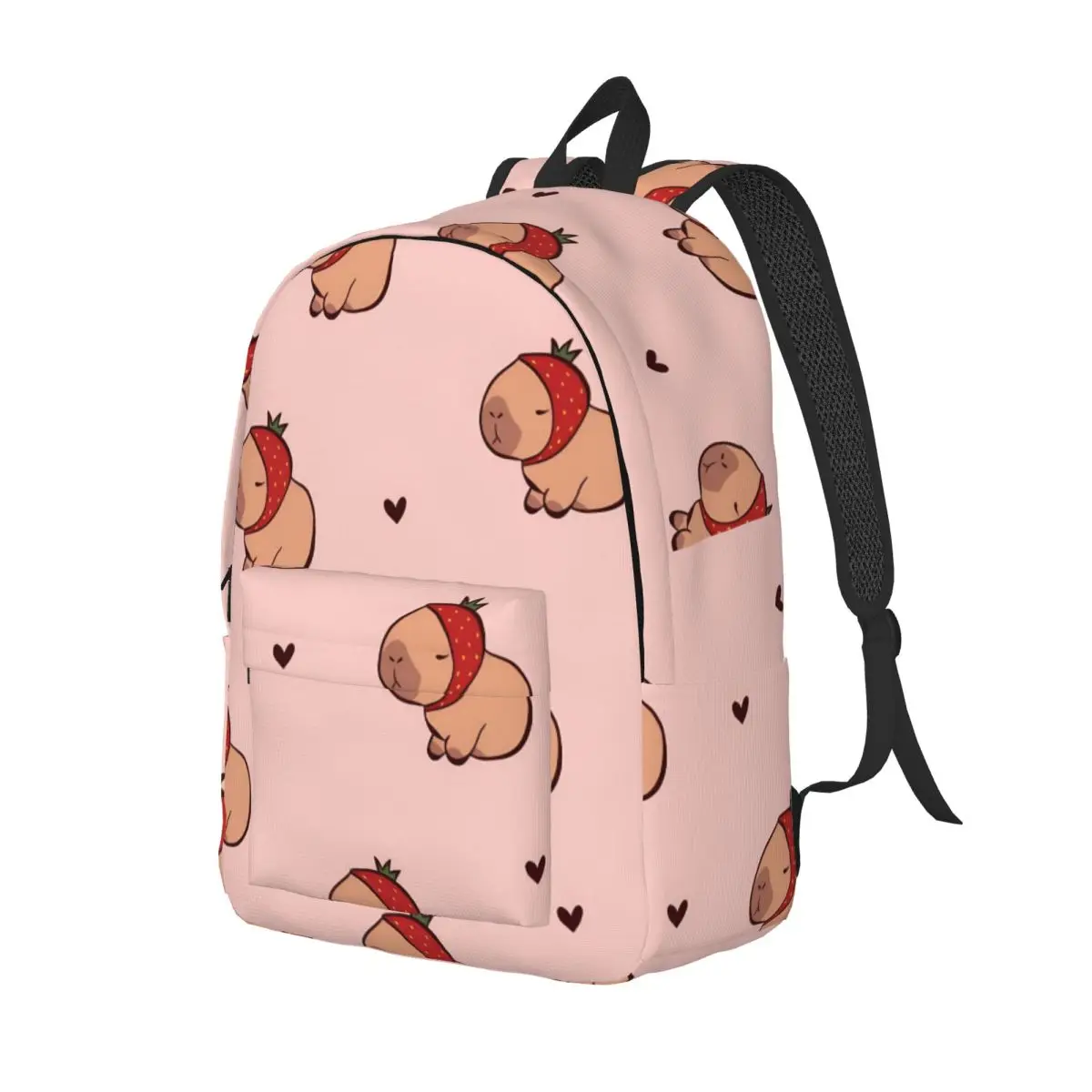 Capybara Backpack for Boy Girl Kids Student School Bookbag Canvas Daypack Kindergarten Primary Bag Outdoor