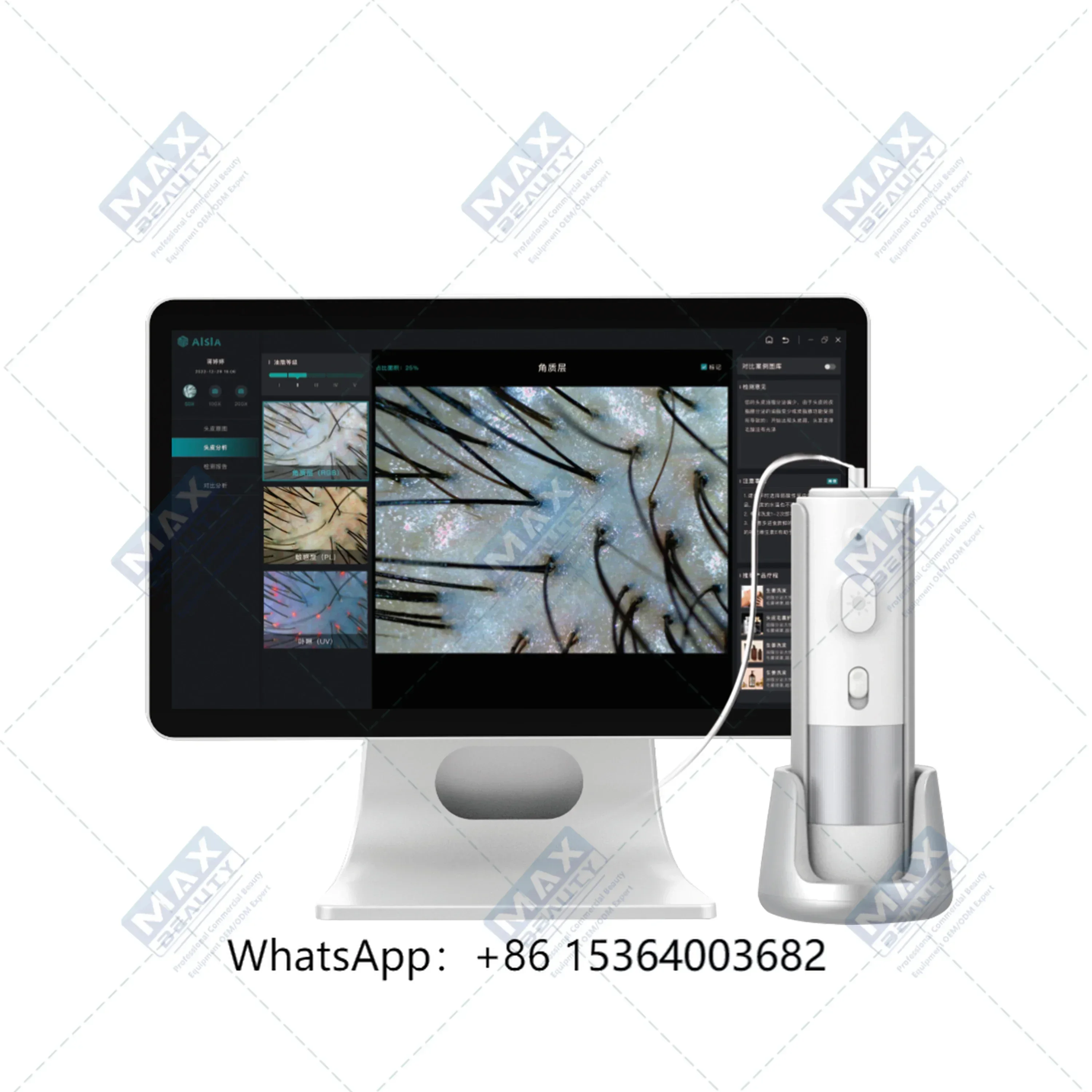 

High Quality HD Follicles Scalp Scanner Detector Analyzer Scalp Analysis Machine