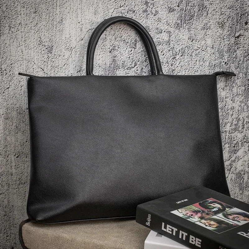 Business Briefcase Men Commuter Laptop Bag Large Capacity Men's Briefcase Handbags Fashion Luxury Satchels Male Document Bags