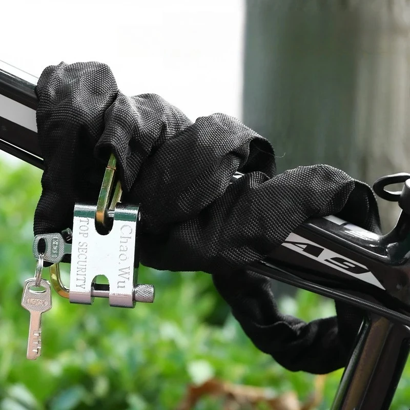 

1pc 90cm Heavy Duty Bike Lock Chain Anti Theft High Security Bolt Cutter Resistant for Bicycle Motorcycle Scooter Padlock