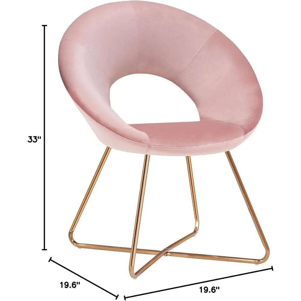 مجموعة من كراسي مخملية مكونة من كراسي الغرور المنجدة كرسي المكياج كرسي استقبال الضيوف كراسي الترفيه الذراع