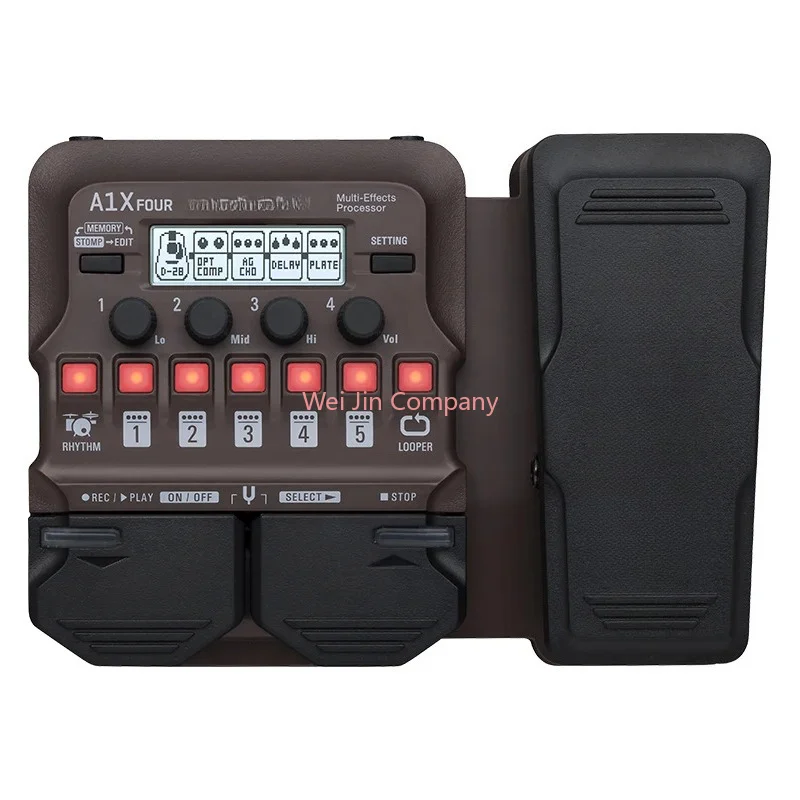 A1X FOUR Acoustic Instrument Multi-Effects Processor with Expression Pedal,Rhythm Section,For Guitar,Saxophone,Violin