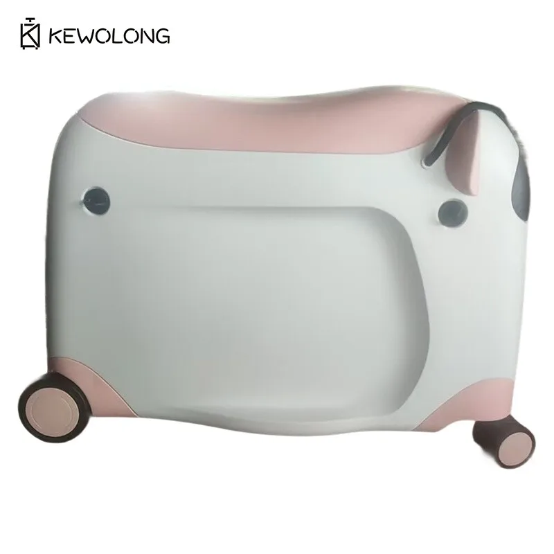 أمتعة أطفال مقاس 21 بوصة - حقيبة باندا PP يمكن للأطفال الجلوس على مقبض سحب من الألومنيوم وعجلات صامتة تحمل على الحقيبة #3