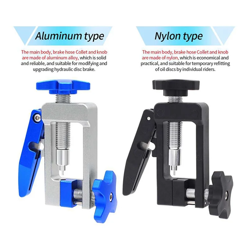 New Hot 2 In 1 Bike Hydraulic Disc Brake Oil Needle Tools Driver Cable Pliers Olive Connector Insert BH59 BH90 Install Press Reu - view 5