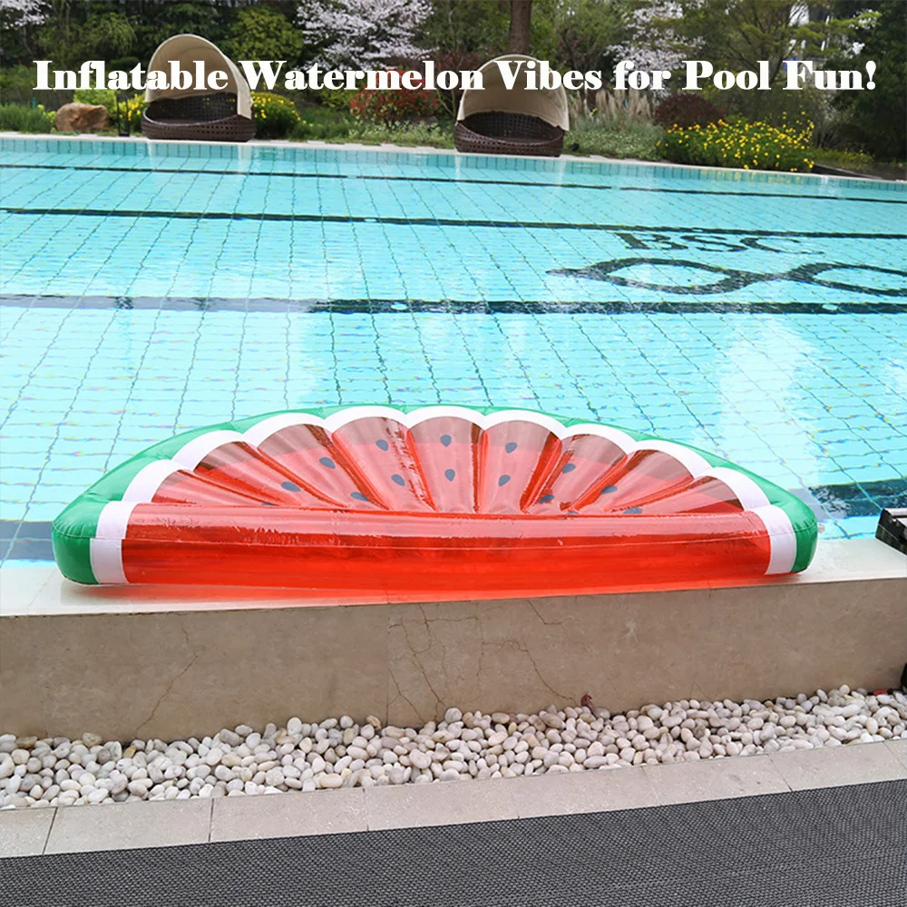 Gigantische opblaasbare zwembadvlotterstoel – watermeloen- en ananasloungemat voor volwassenen |   Zomerstrand- en zwembadfeestplezier