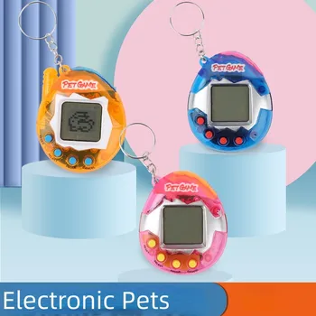 3 pezzi animali elettronici trasparenti Tamagotchi anni '90 nostalgici 168 animali domestici in un virtuale cyber digitale giocattoli per animali domestici Pixel giochi divertenti giocattoli