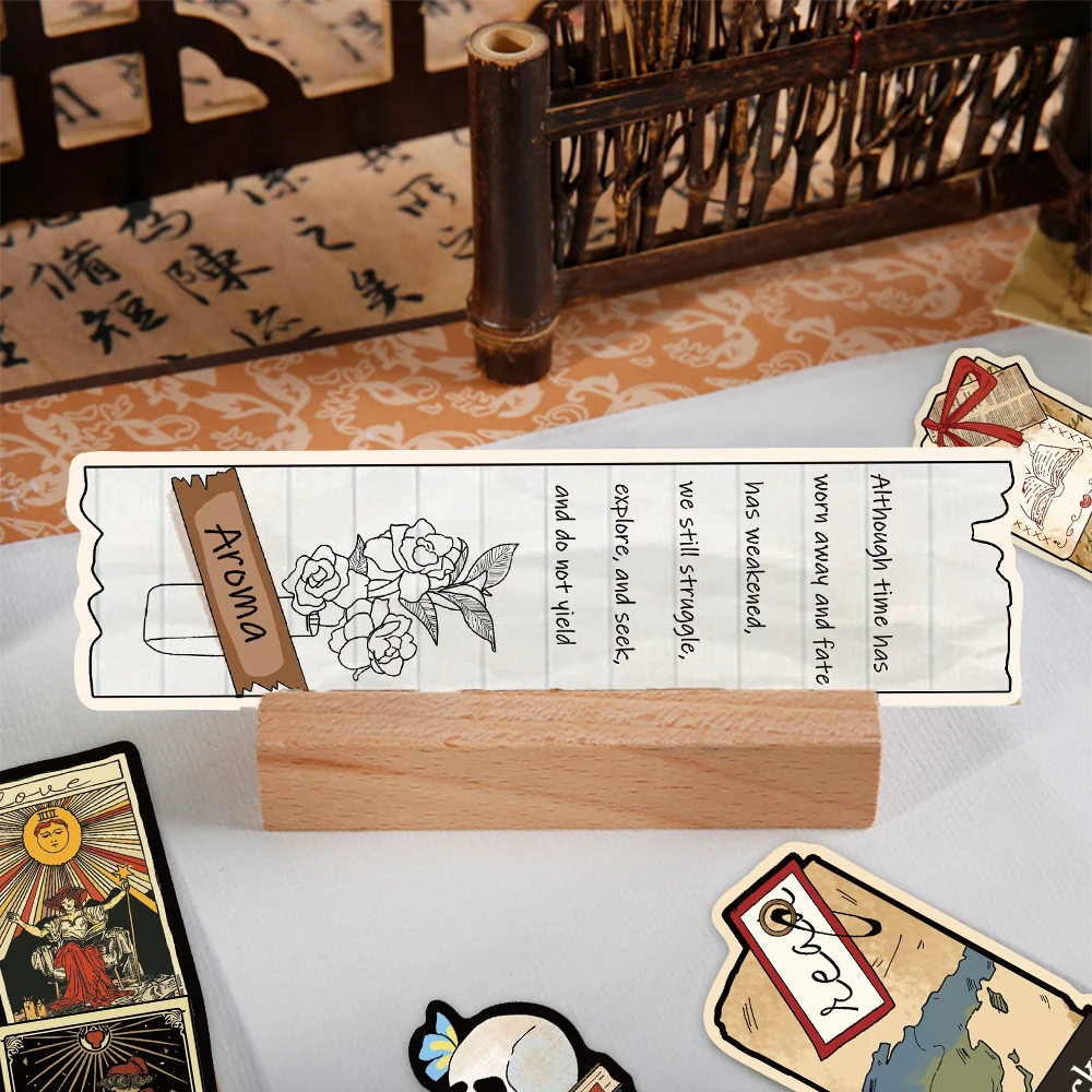 30PCS Irregular Vintage Reading Bookmarks Study Decorations Student Utensils Book Markers Paper Cards Student Creative Gifts