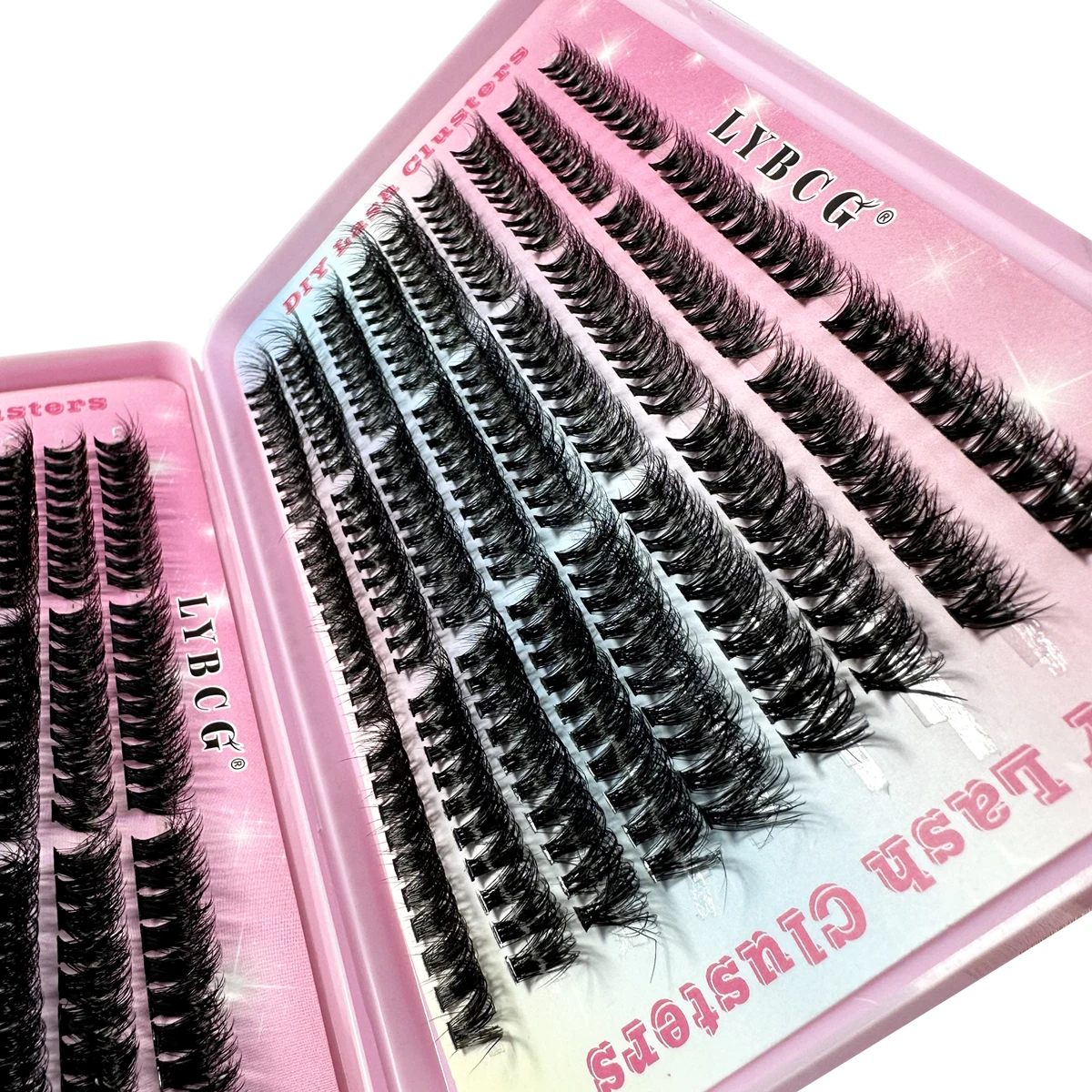 54Fila 30D-100D 5D Soffici Ciglia Spesse Cluster 9-16mmMix Wispy Individuale Ciglia Estensioni Cluster Trucco FAI DA TE Ciglia Finte