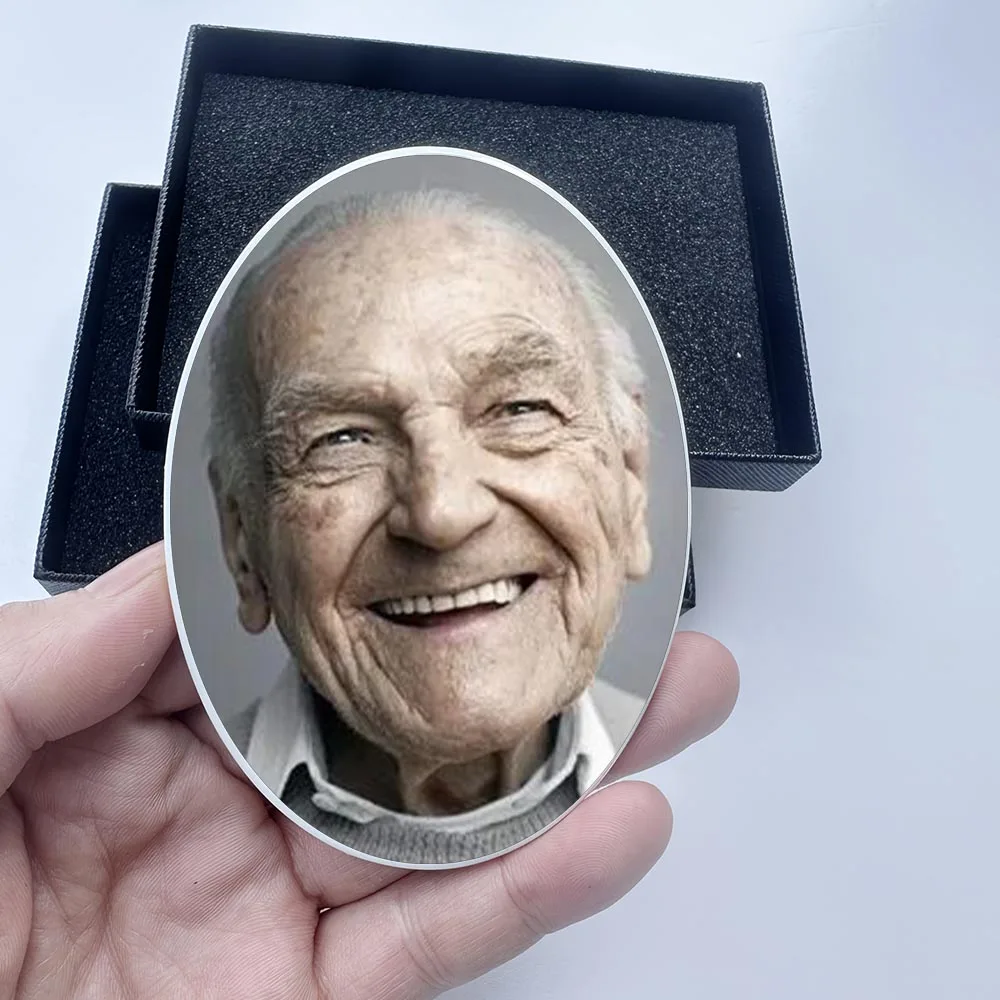 2D Flat Not 3D 1pc Custom Photo Memorial Headstone Tile Grave Marker Glossy Finish, Highquality Finish Pet Memorial Decor