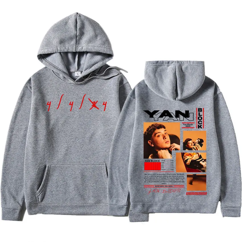 ألبوم يان بلوك هوديي 2025 جرافيك مطبوع ملابس قوطية كبيرة الحجم بلوفرات رجالية هيب هوب عصرية جمالية غير رسمية