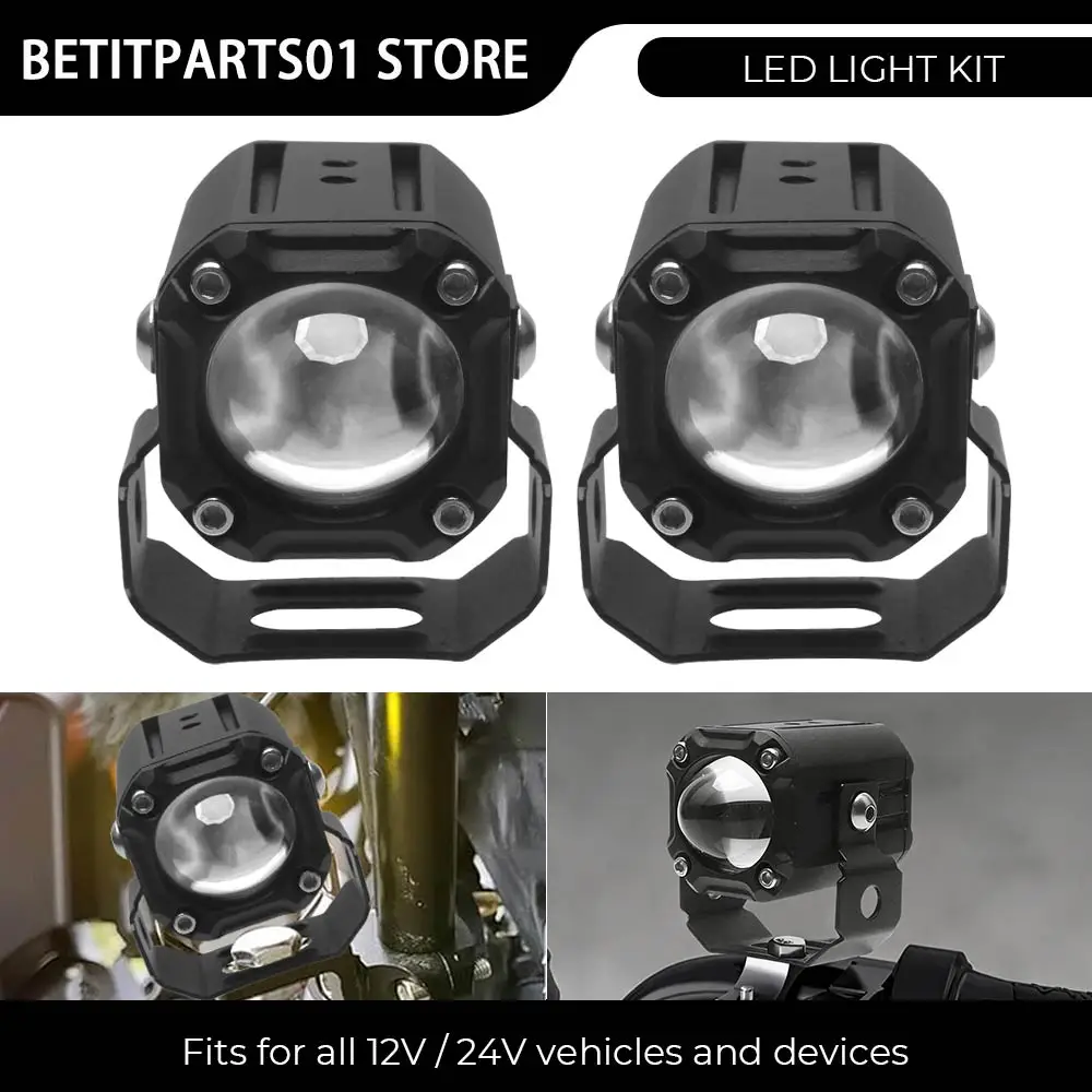 

Комплект вспомогательных светодиодных противотуманных фар 30W для мотоциклов, автомобилей 4x4, тракторов, лодок, тяжелой техники, грузовиков, внедорожников (12В/24В)