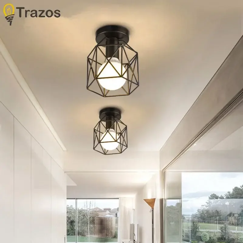 Nordic Simple Post-modern Balcony Light Corridor Hallway Entrance Hall Cloakroom Personality Led Ceiling Light