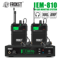 IEM-810 UHF mono wireless in-ear monitoring system, transmission distance 100, Bluetooth 5.0, for professional stage, concerts