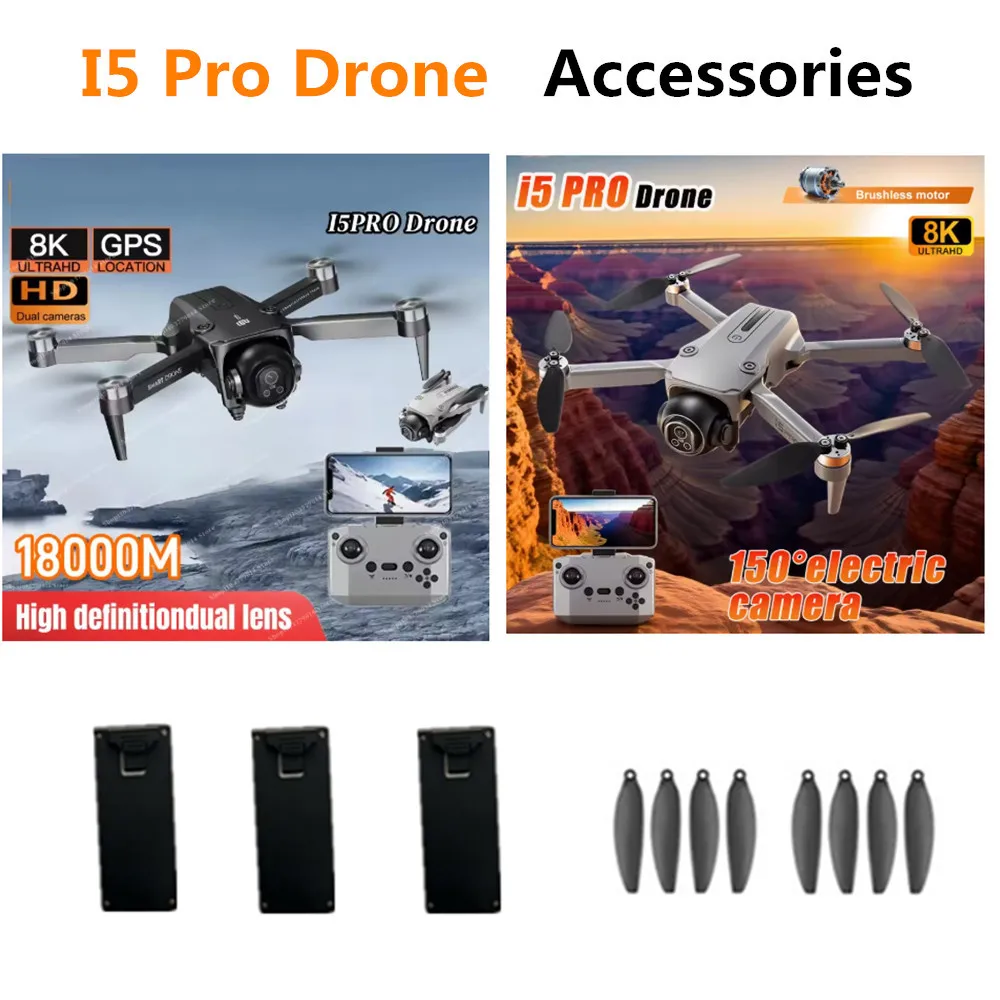 I5 Pro Drone Battery 3.7V 900mAh Li-Poly / Propeller Blade / For I5 Pro Drone Accessory I5 Pro Parts