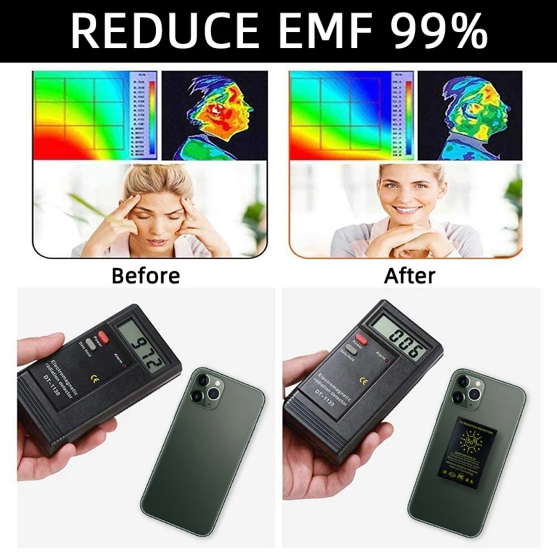 5 Pcs New Computer Electric Product Anti Radiation Protection Sticker EMF Protector Quantum Shield Anti Radiation