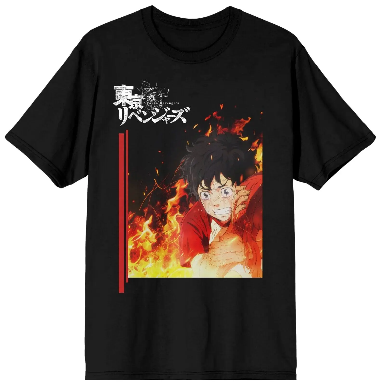 Tokyo Revengers Takemichi Hanagaki Flames T Shirt