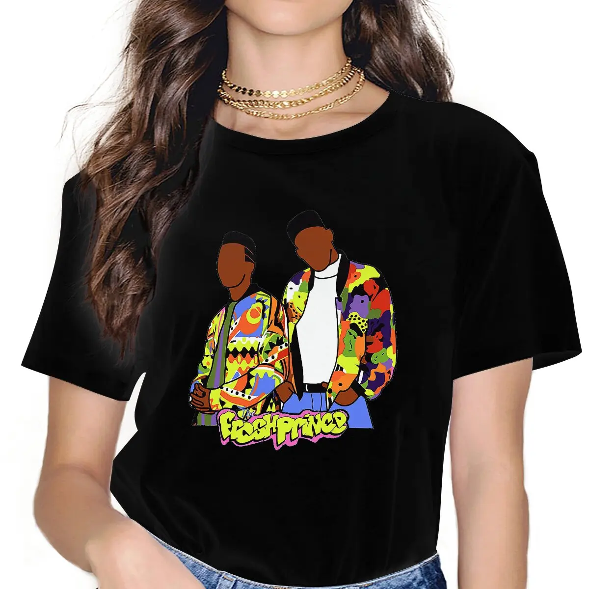 Essential Feminine Shirts The Fresh Prince of Bel-Air TV Series T-shirt Harajuku Vintage Female Top