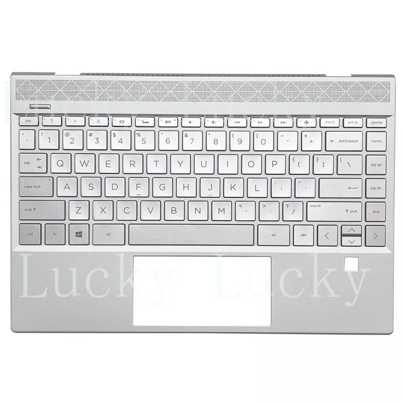 

f Laptop US Keyboard&PalmRest For HP Envy 13-AQ0000 L53415-001 with backlit Silver