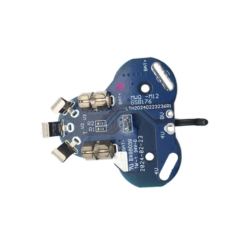 

【Flash-Deal!】4X M12 Li- Battery Charging Protection PCB Circuit Board For 12V 1.3Ah 1.5Ah 48-11-2411 M12 Li- Bat