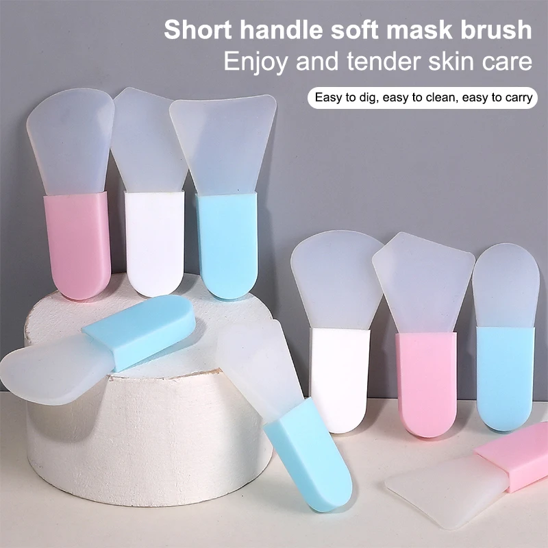 5Pcs Silicone Facial Mask Brush Face&Eye Cream Mud Mask Applicator Scraper Face Cleanse Brushes Travel Portable Skin Care Tools