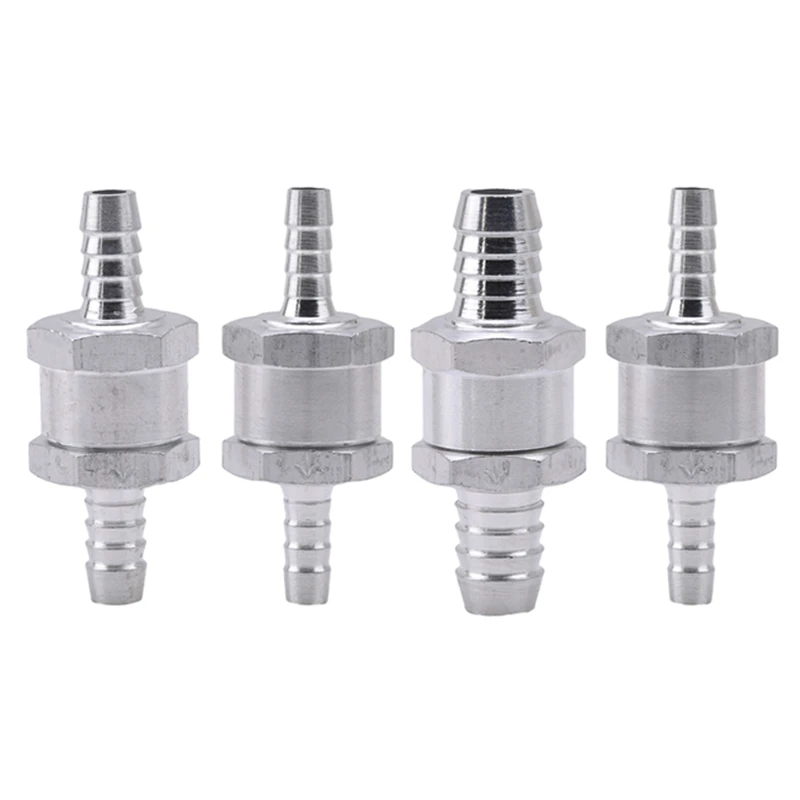 6/8/10/12Mm Aluminiumlegering Eenrichtingsbrandstof Niet-Terugkeerklep Benzine Diesel Voor Auto Vacuümslang Olie Waterpompen
