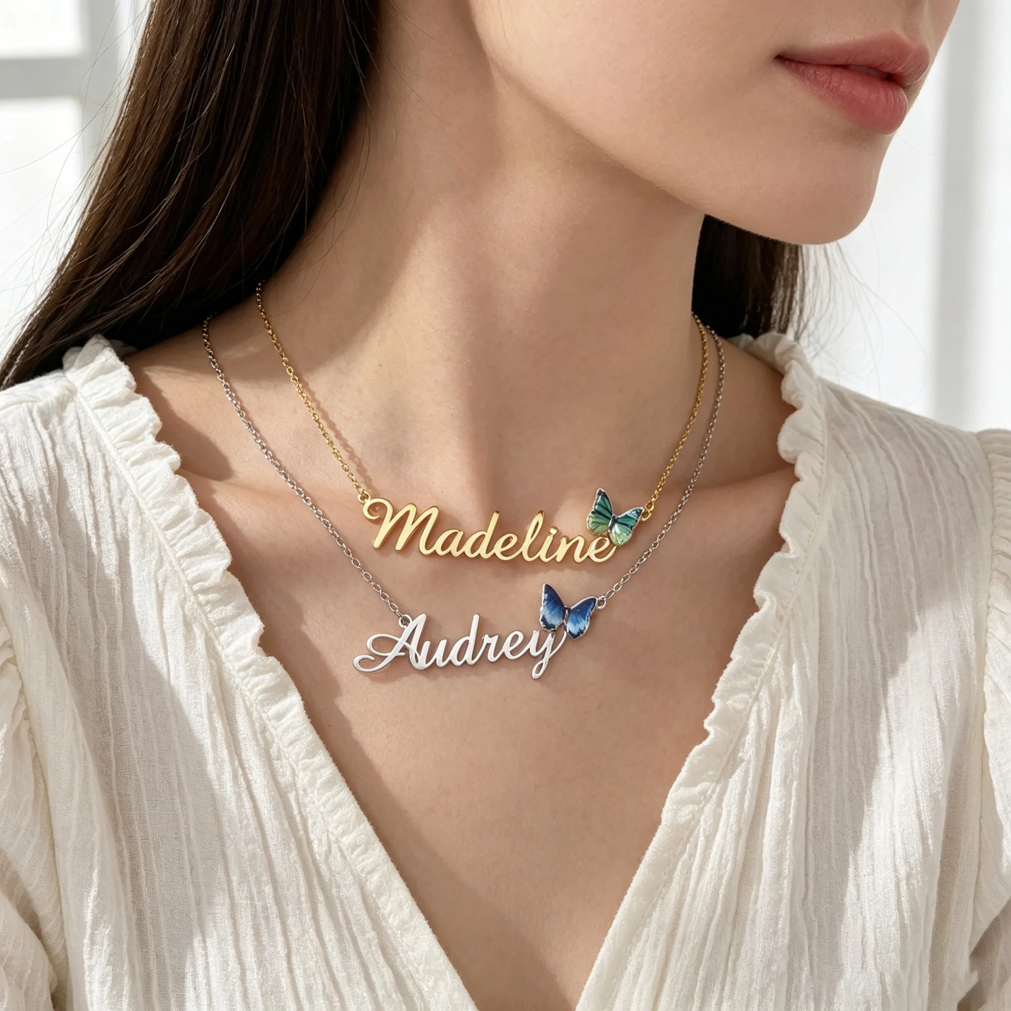 Kalung Nama Kustom Atoztide un - Birth Flower Necklace ulasan dan harga