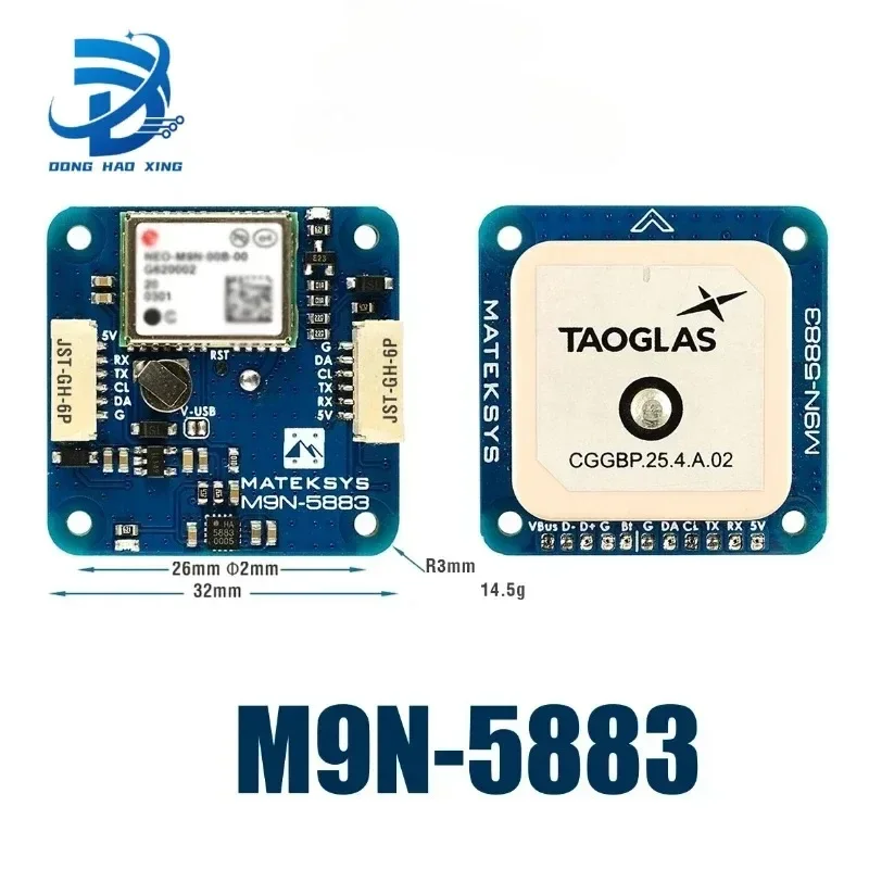 Original M9N-5883 GNSS M9N GPS & QMC5883L With Compass Module Built-in Patch Antenna For RC FPV Long Rang Racing Drone