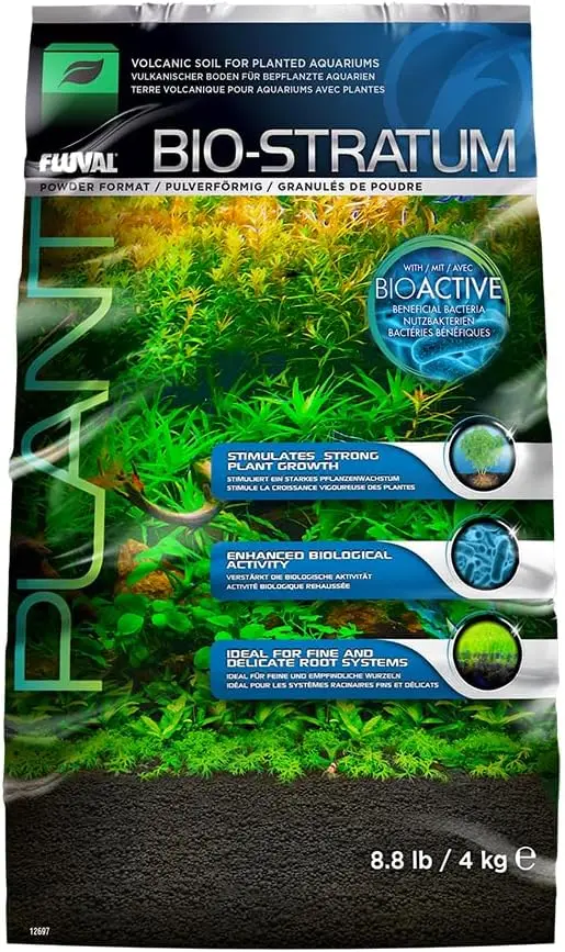 Fluval 12695 Plant and Shrimp Stratum, 17.6 lbs - Aquarium Substrate for Strong Plant Growth, Neutral to Acidic pH