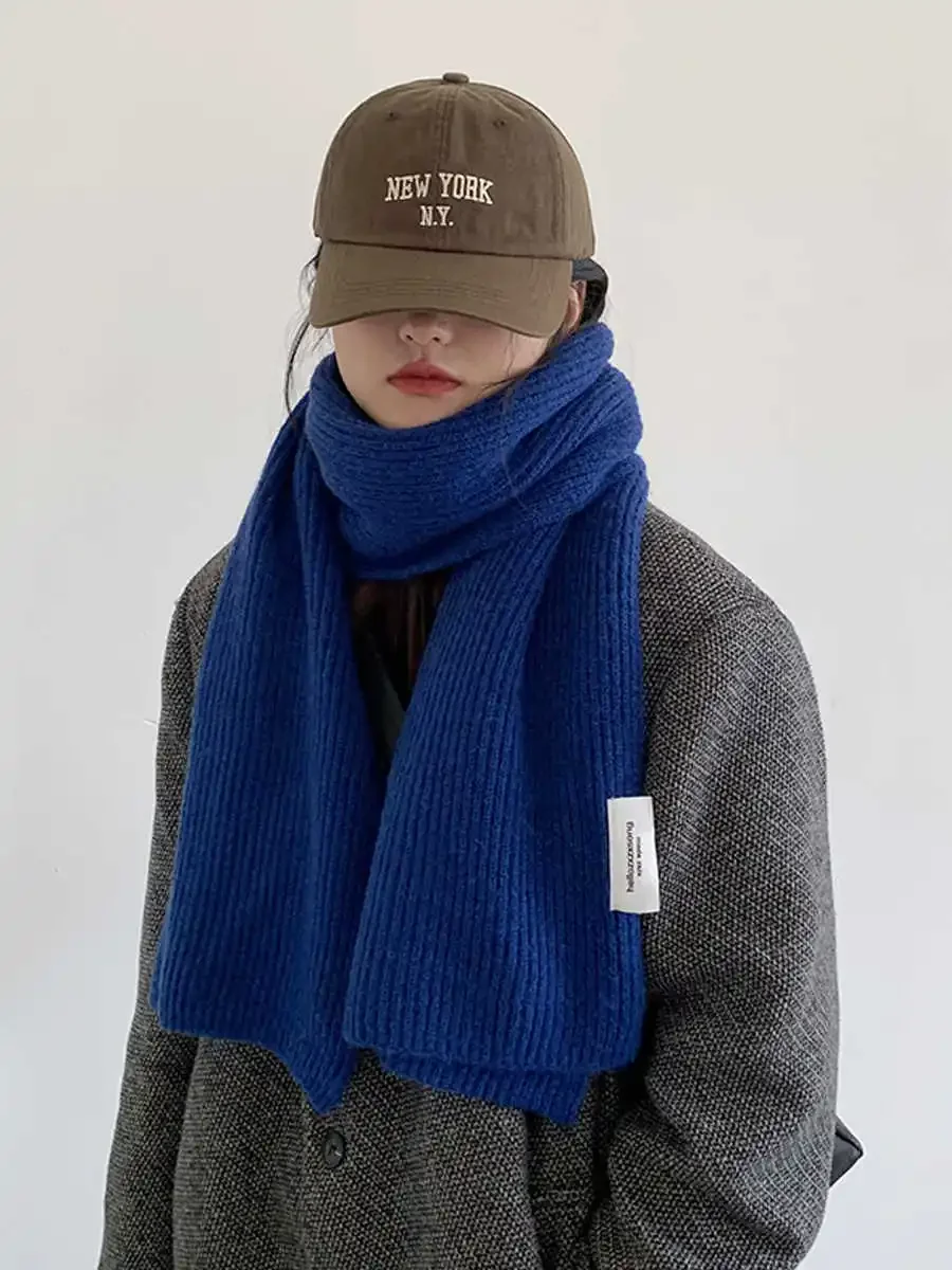

Thickened Knitted Wool Scarf For Women, Winter New Warm Neck Beige