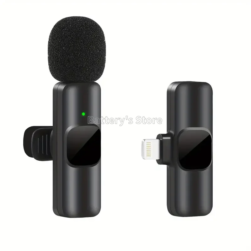 Original k9 Lavalier Wireless Microphone Lapel Mobile Phone Professional Audio Video Recording Live Mic For iPhone Type C 3.5mm