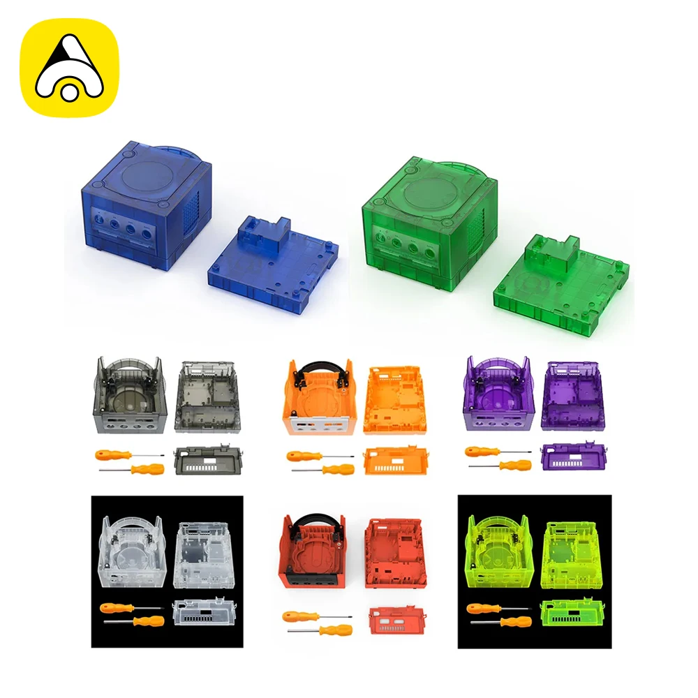 

Transparent Case Replacement Case For Nintendo Gamecube Shell Housing NGC Case DOL-001 and DOL-101 Game Accssories