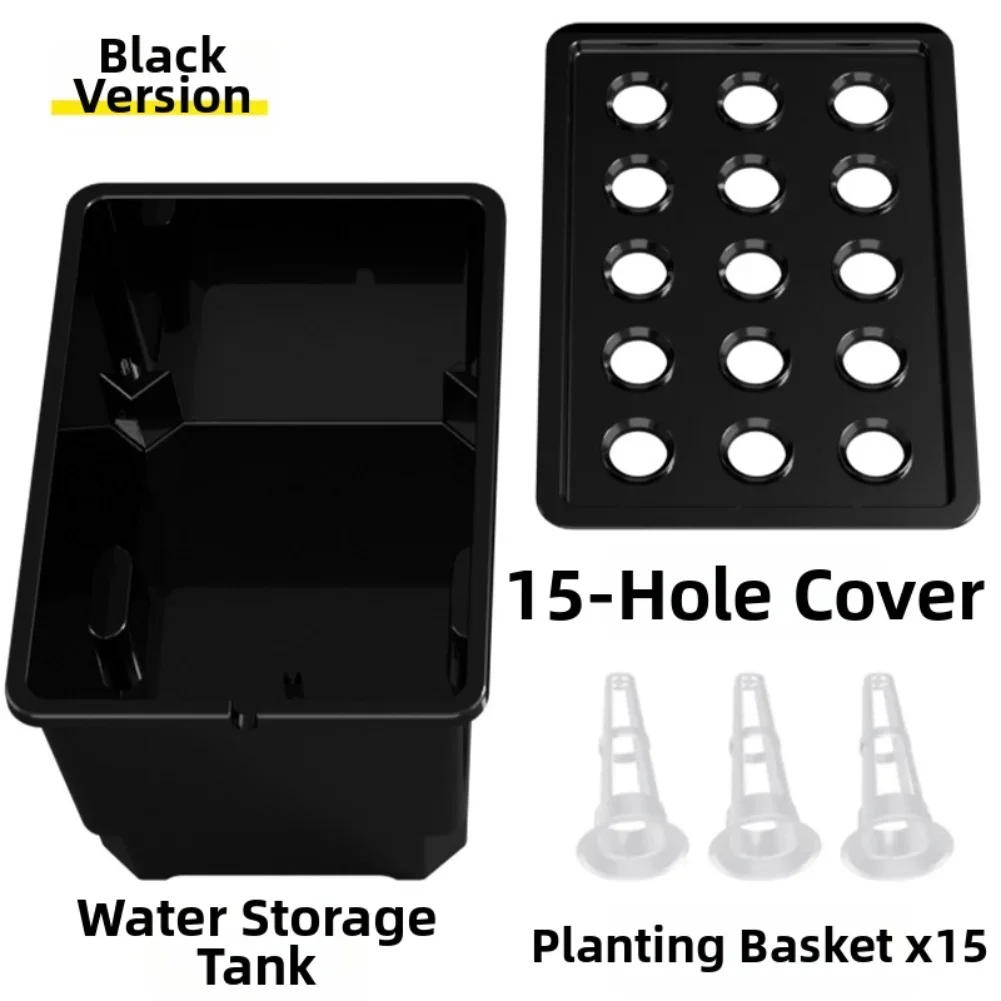 

For Indoor Gardening 32*22*18cm 15-hole System Compact Garden Solution Hydroponics Indoor Herb Garden Easy To Clean